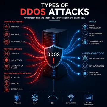 انواع حملات DDoS